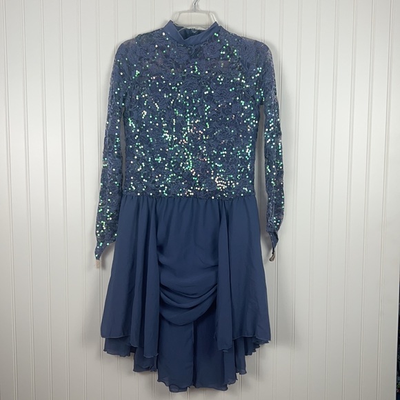 Weissman Lyrical Ballet Dance Costume Purple XXLC - Picture 1 of 10